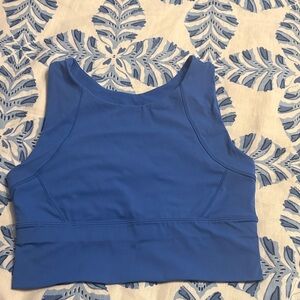 Blue athletic Crop Top